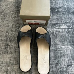 Cole Haan black slides, size 7.5